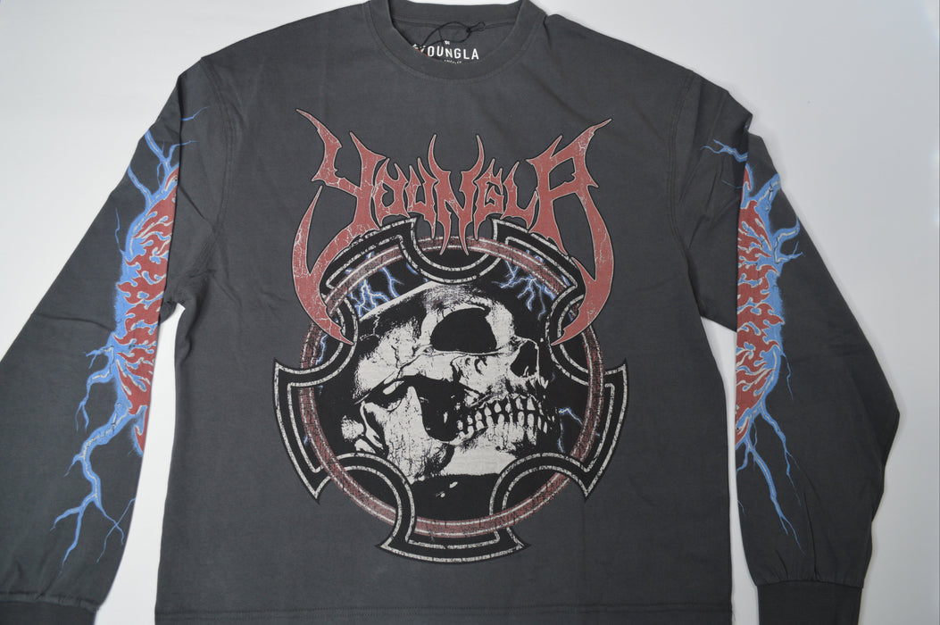 8012 - OUTCAST LONGSLEEVES CHARCOAL WASH