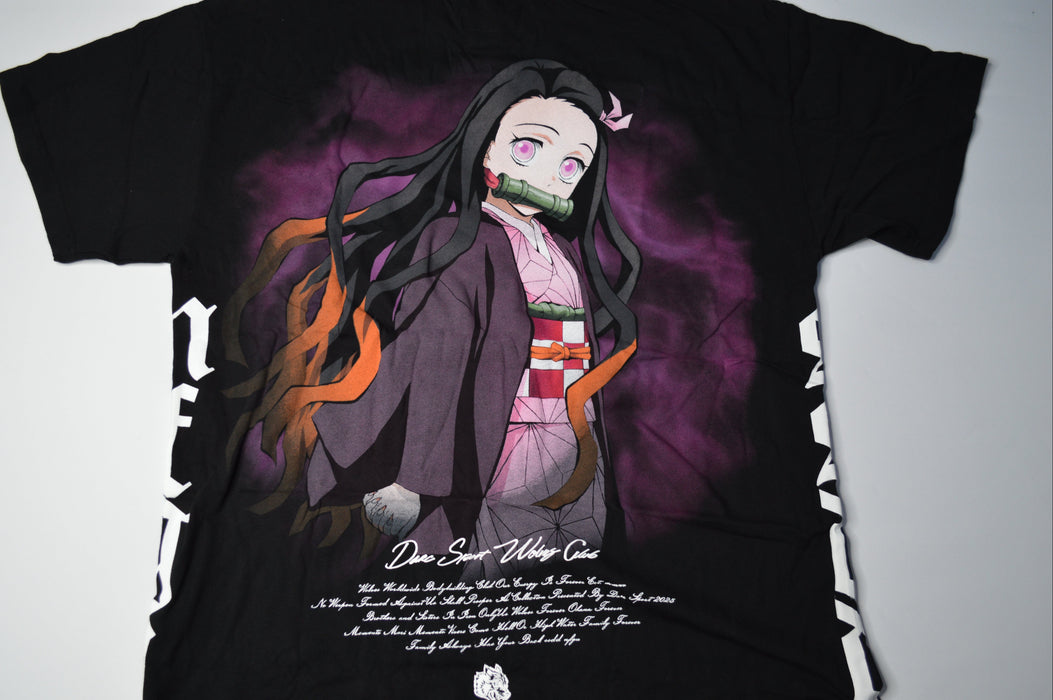 DEMON SLAYER "SIDE BY SIDE" TEE - NEZUKO - BLACK