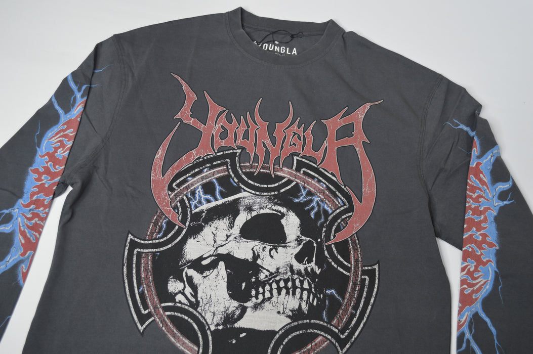 8012 - OUTCAST LONGSLEEVES CHARCOAL WASH