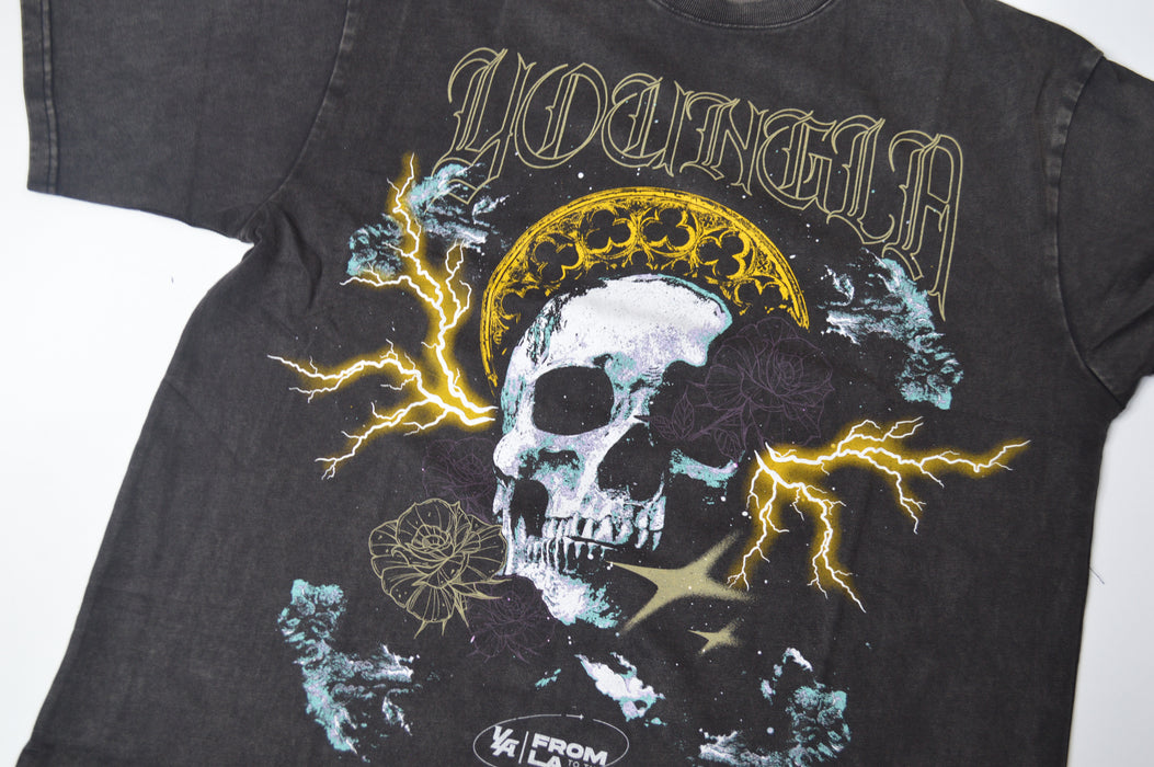 4058 - INFERNO TEES HALOED SKULL