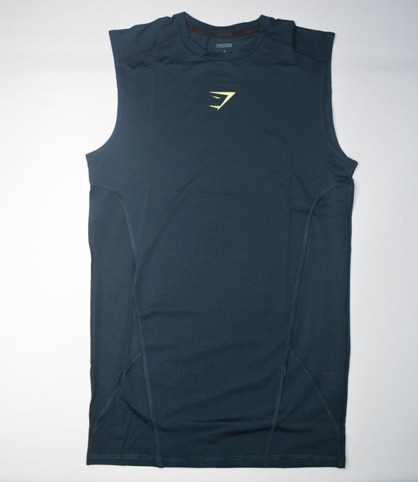 Element Baselayer Tank - Deep Petrol Blue/Sorbet Yellow