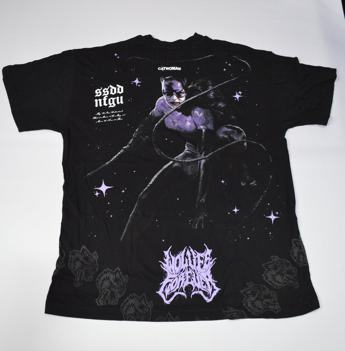 Darc Catwoman "Side By Side" Series Premium Oversized Tee - BLACK