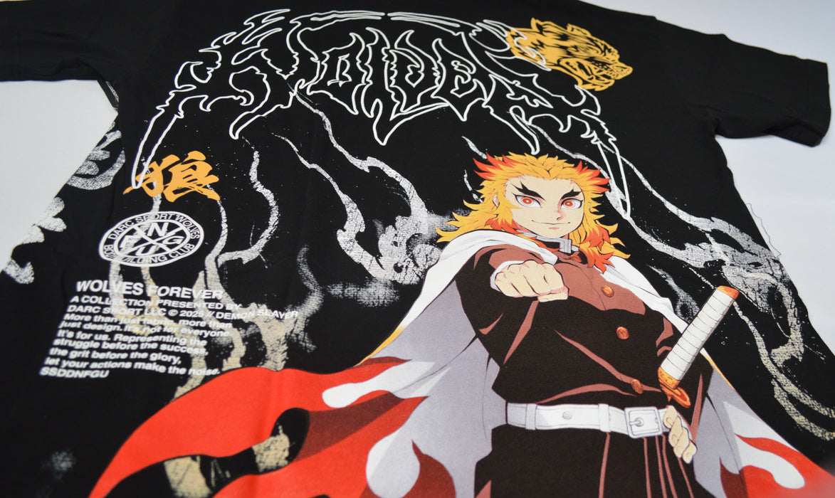 Heart Ablaze "Premium" Oversized Tee in Black