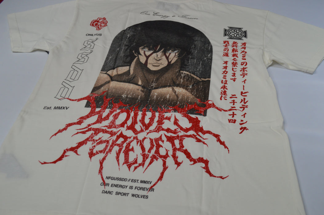 Unbreakable Will "Premium" Oversized Tee in Cream