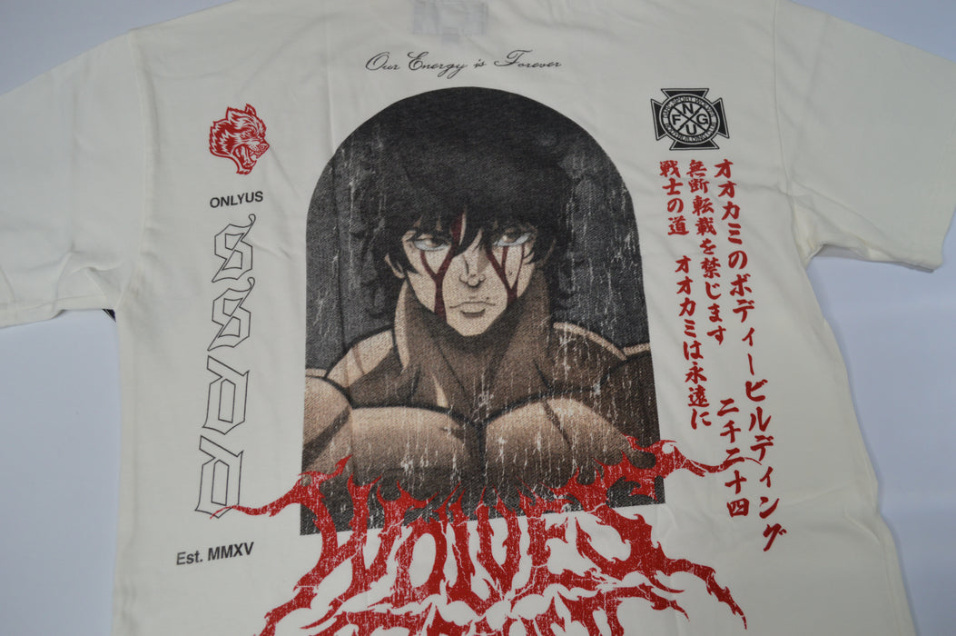 Unbreakable Will "Premium" Oversized Tee in Cream