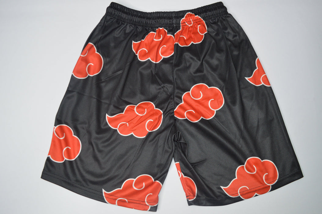 AKATSUKI SHORTS RED CLOUDS