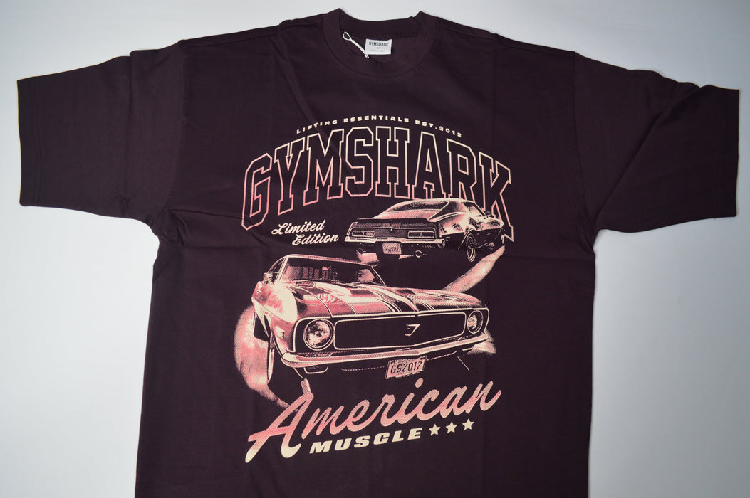 American Muscle Extreme Oversized T-Shirt - Plum Brown