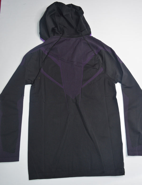 ONYX 5.0 SEAMLESS HOODIE - BLACK/ATHLETIC PURPLE