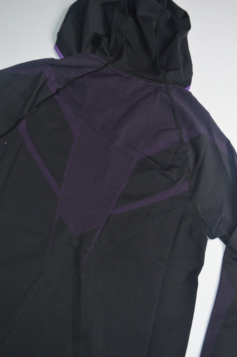 ONYX 5.0 SEAMLESS HOODIE - BLACK/ATHLETIC PURPLE