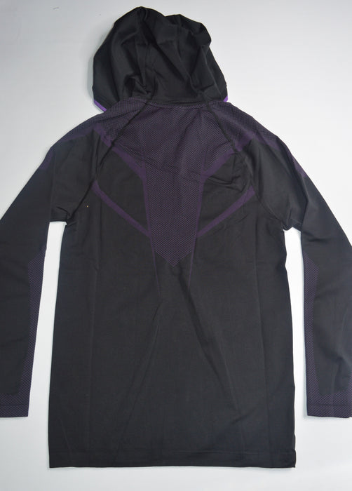 ONYX 5.0 SEAMLESS HOODIE - BLACK/ATHLETIC PURPLE