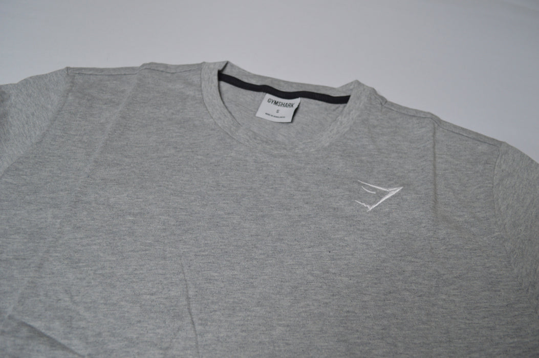 Crest T-Shirt - Light Grey Marl