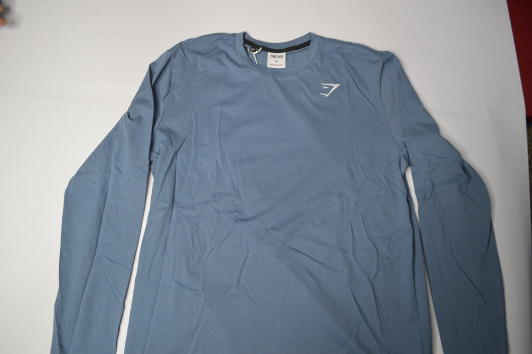 Crest Long Sleeve T-Shirt - Faded Blue