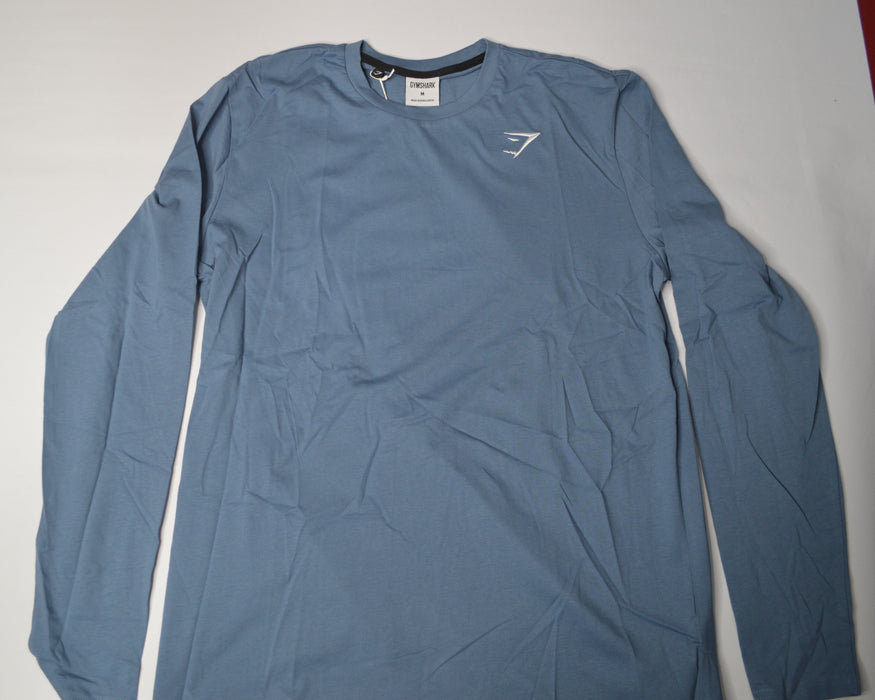 Crest Long Sleeve T-Shirt - Faded Blue