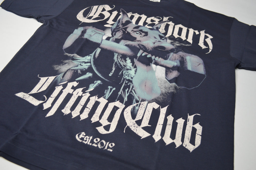 DOBERMAN GRAPHIC T-SHIRT - EXTREME OVERSIZED FIT - IRON BLUE
