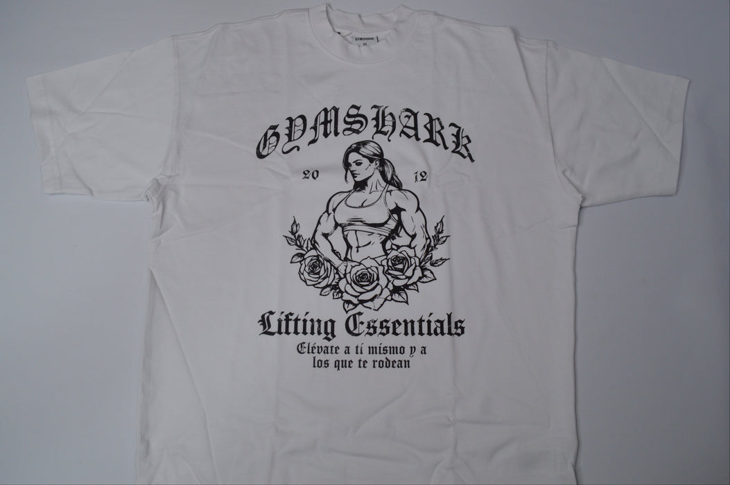 Hispanic Inspired Oversized Graphic T-Shirt White CARLOS BELCAST