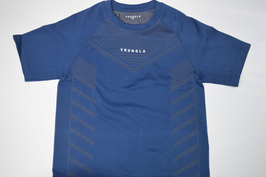 465 SUPERHERO COMPRESSION TEES DARK BLUE