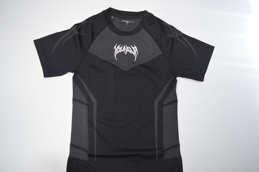 4041 - WARRIOR COMPRESSION TEES BLACK