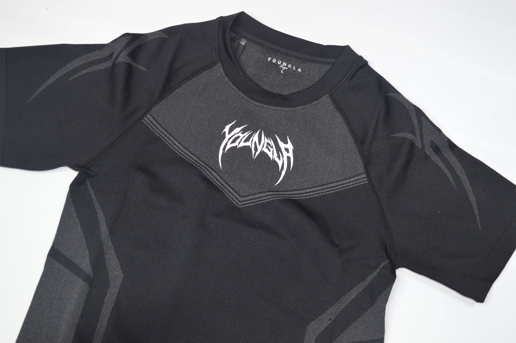 4041 - WARRIOR COMPRESSION TEES BLACK