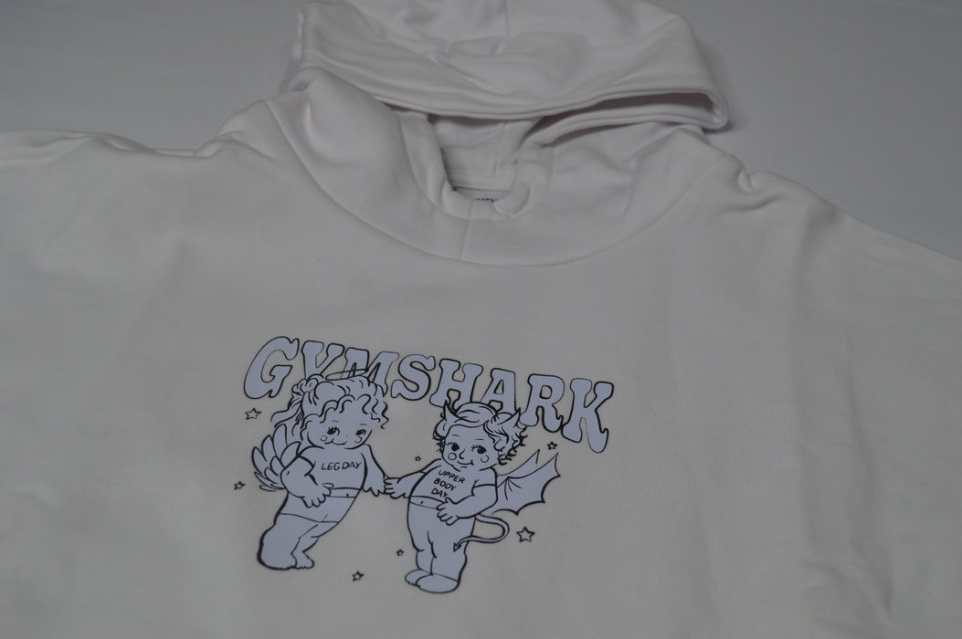 CHERUB GRAPHIC HOODIE - WHITE
