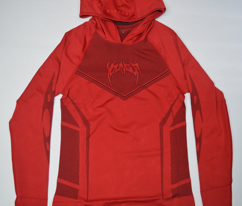 8062 - WARRIOR COMPRESSION HOODIES RED