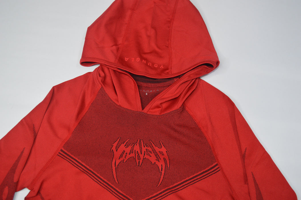 8062 - WARRIOR COMPRESSION HOODIES RED