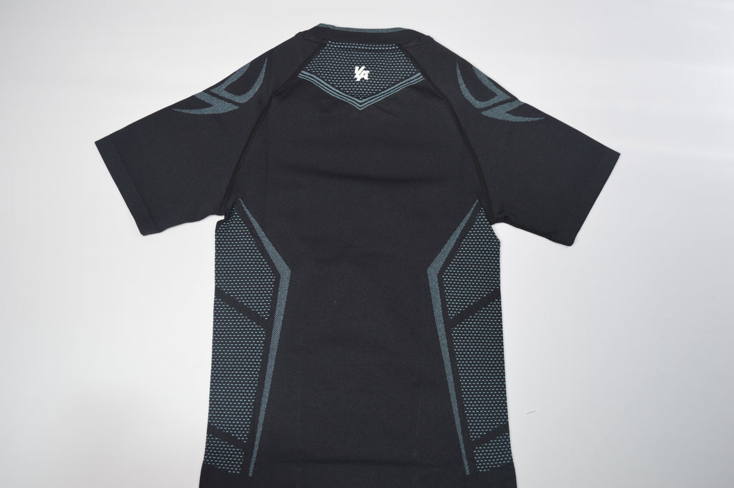 4065 WARRIOR X COMPRESSION TEES BLACK/BLUE