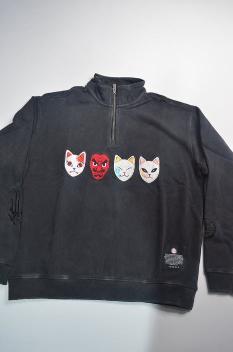 5197 - Demon Slayer: Kimetsu no Yaiba - Quarter Zip - Warding Masks