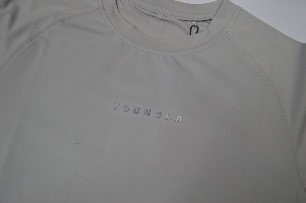 4193 - Classic Compression Tees  Light Grey