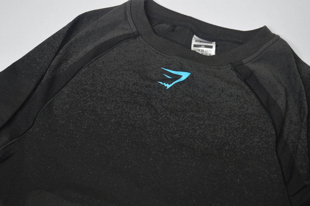 Shadow Seamless Long Sleeve T-Shirt - Black/Brand Blue