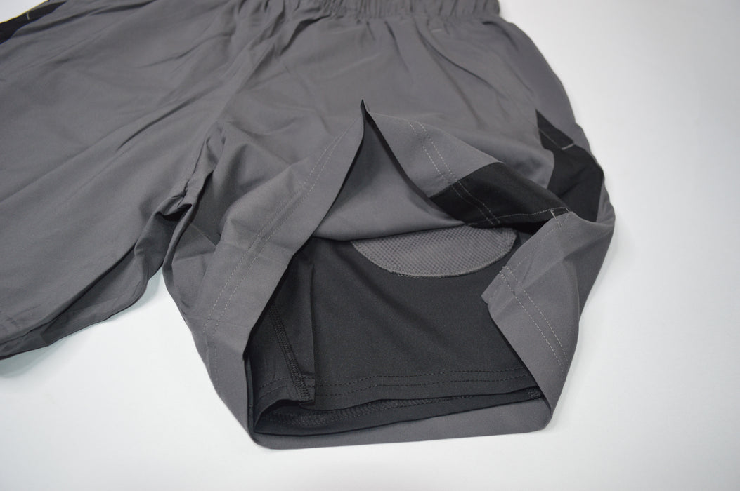 Sport 7" 2 in 1 Shorts - Dark Grey/Black
