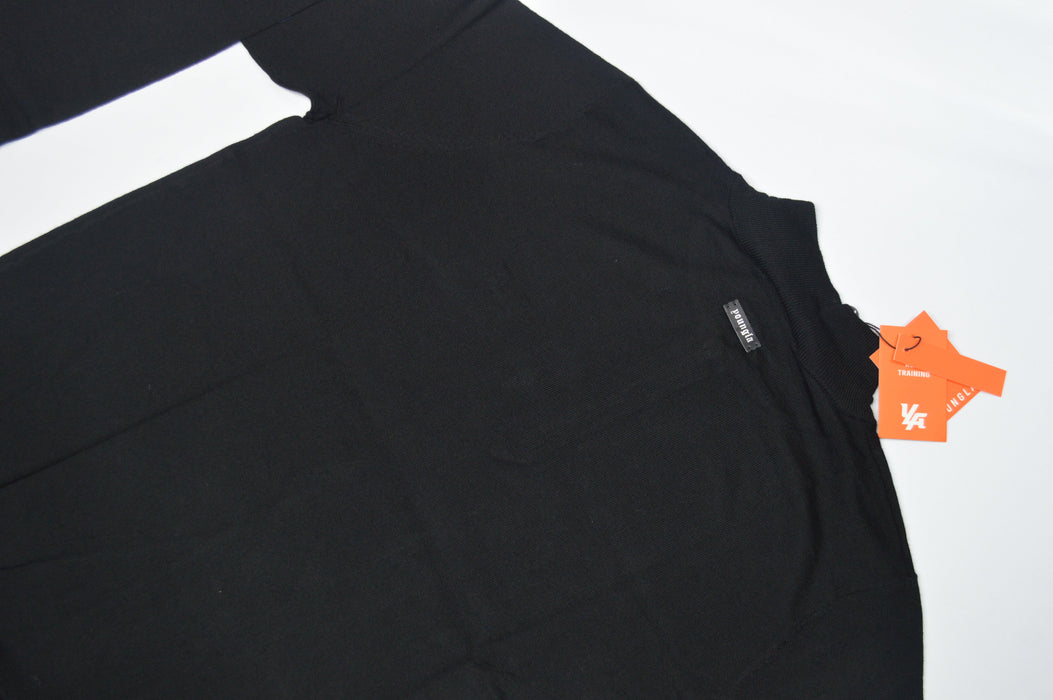 8048 - Monaco Wool Quarter-Zip Sweaters Black