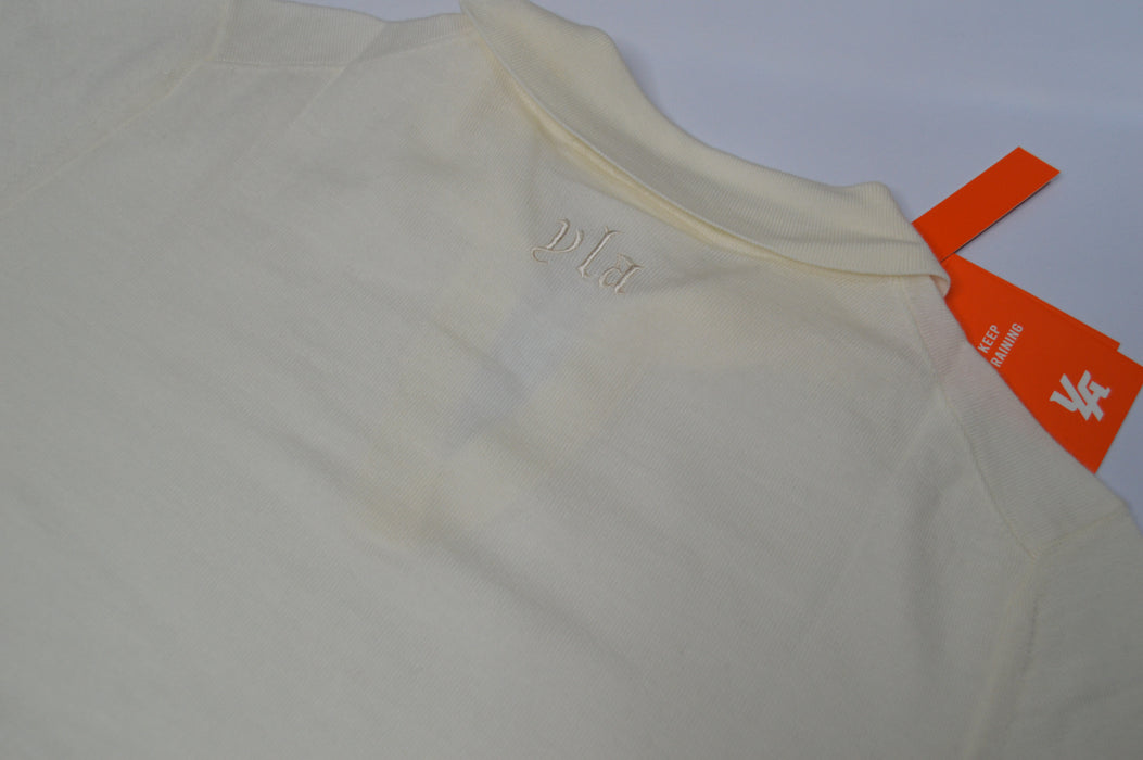 8018 - Monaco Wool Longsleeve Polo White