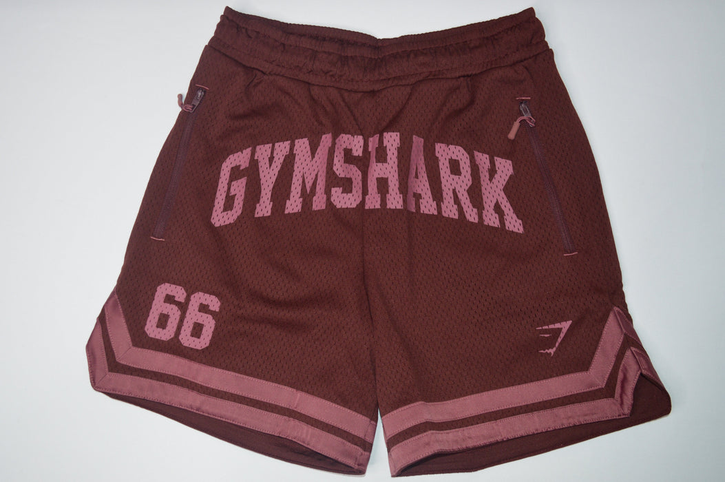 Varsity Mesh Shorts Rich Maroon/Reset Pink