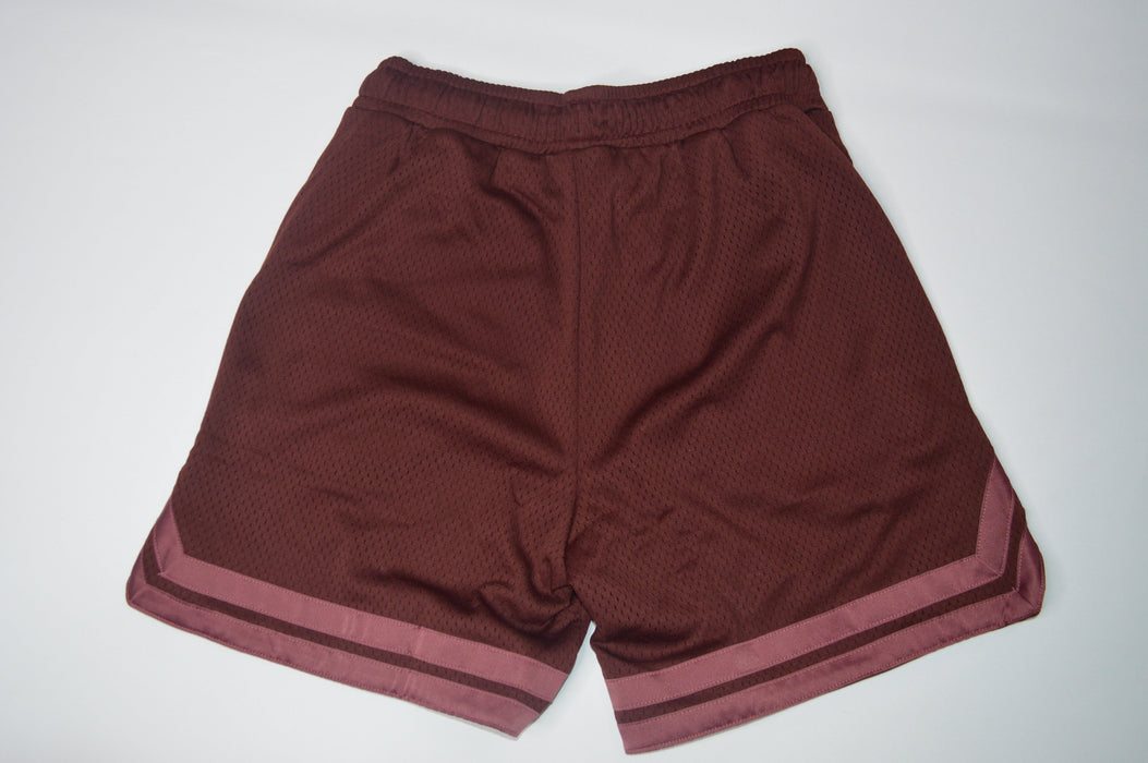 Varsity Mesh Shorts Rich Maroon/Reset Pink