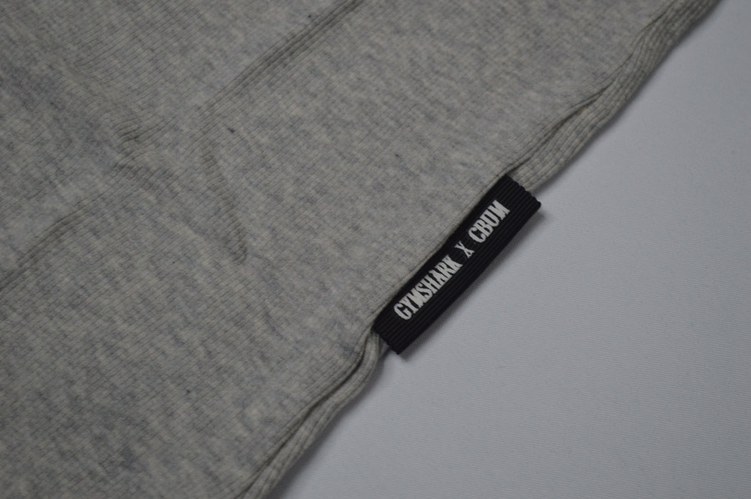 Gymshark x CBUM Ribbed Tank - Bros Stone Grey Marl
