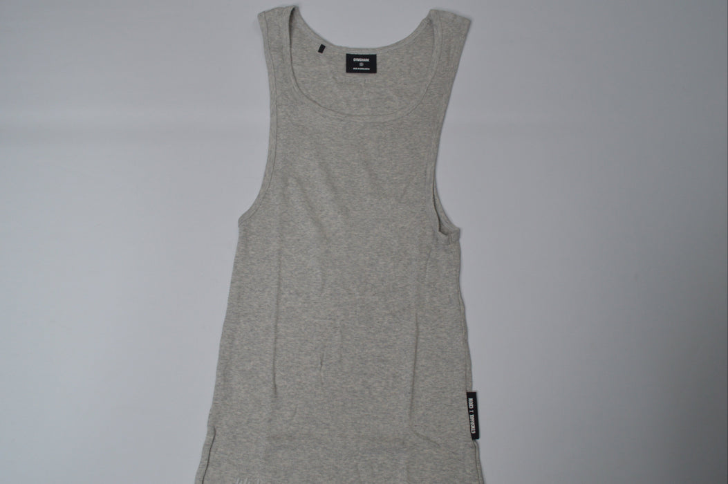 Gymshark x CBUM Ribbed Tank - Bros Stone Grey Marl