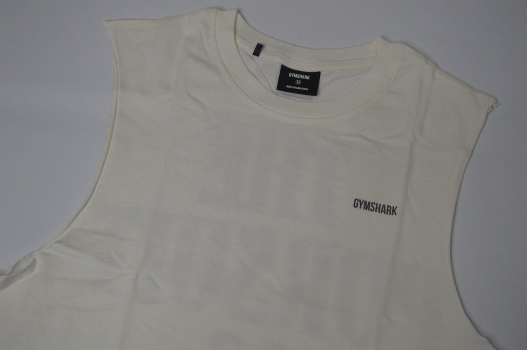 Gymshark x CBUM Washed Sleeveless T-Shirt - Soft White