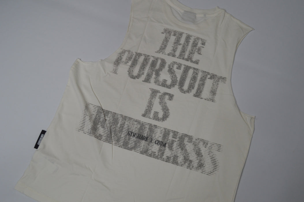 Gymshark x CBUM Washed Sleeveless T-Shirt - Soft White