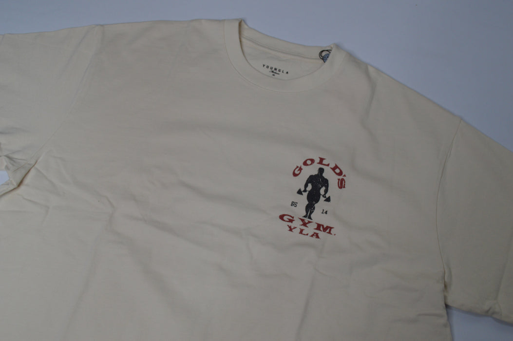 4002 GOLDS GYM NEW AGE TEES OFF-WHITE