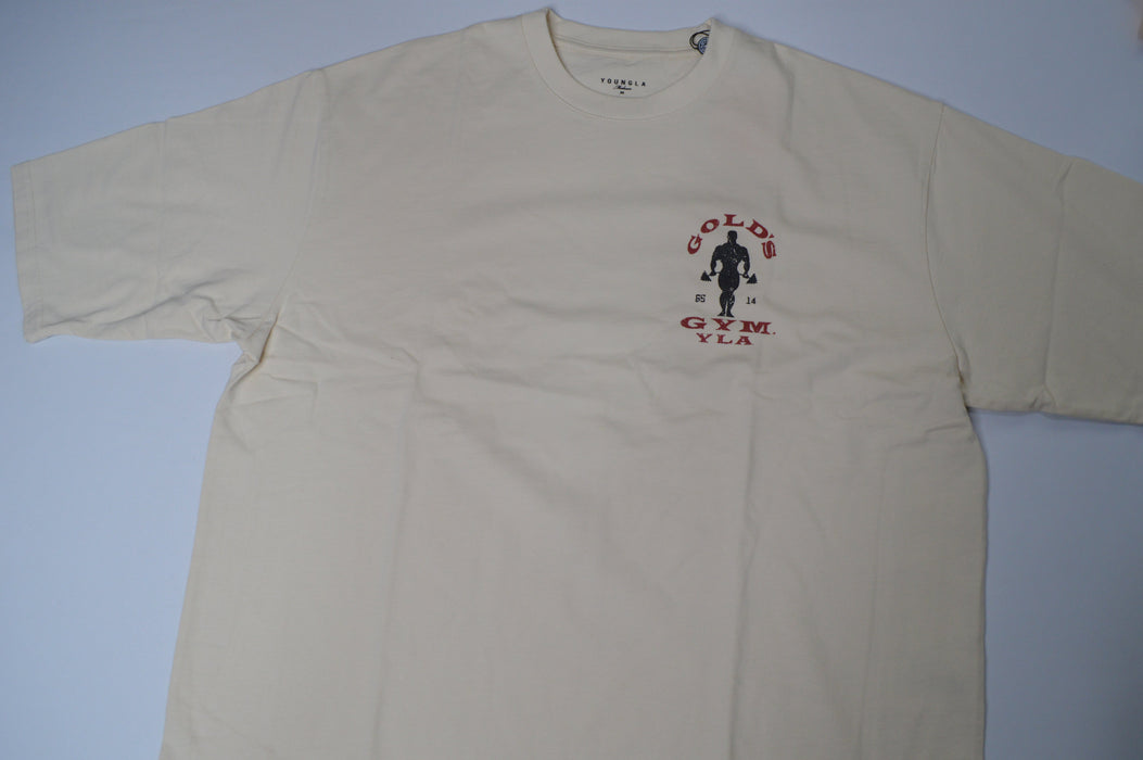 4002 GOLDS GYM NEW AGE TEES OFF-WHITE