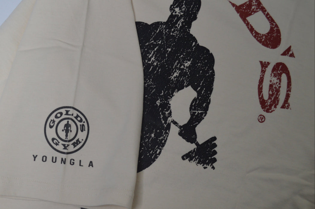 4002 GOLDS GYM NEW AGE TEES OFF-WHITE