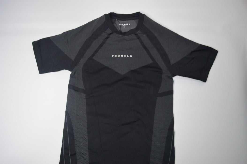 4294 - Apex Compression Tees Black