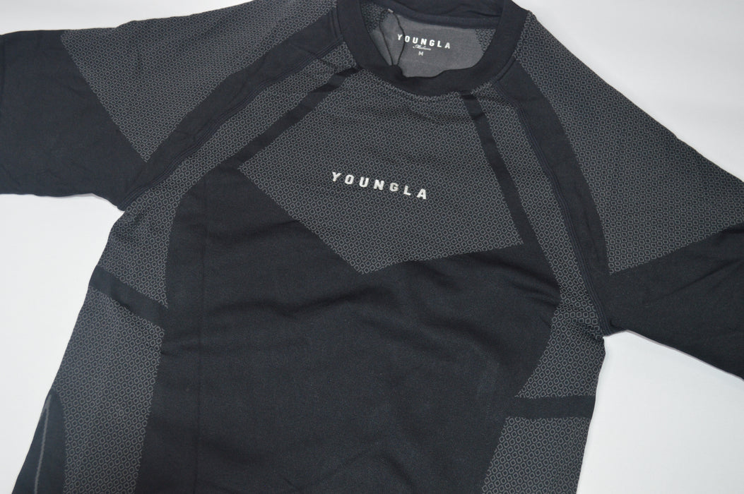 4294 - Apex Compression Tees Black