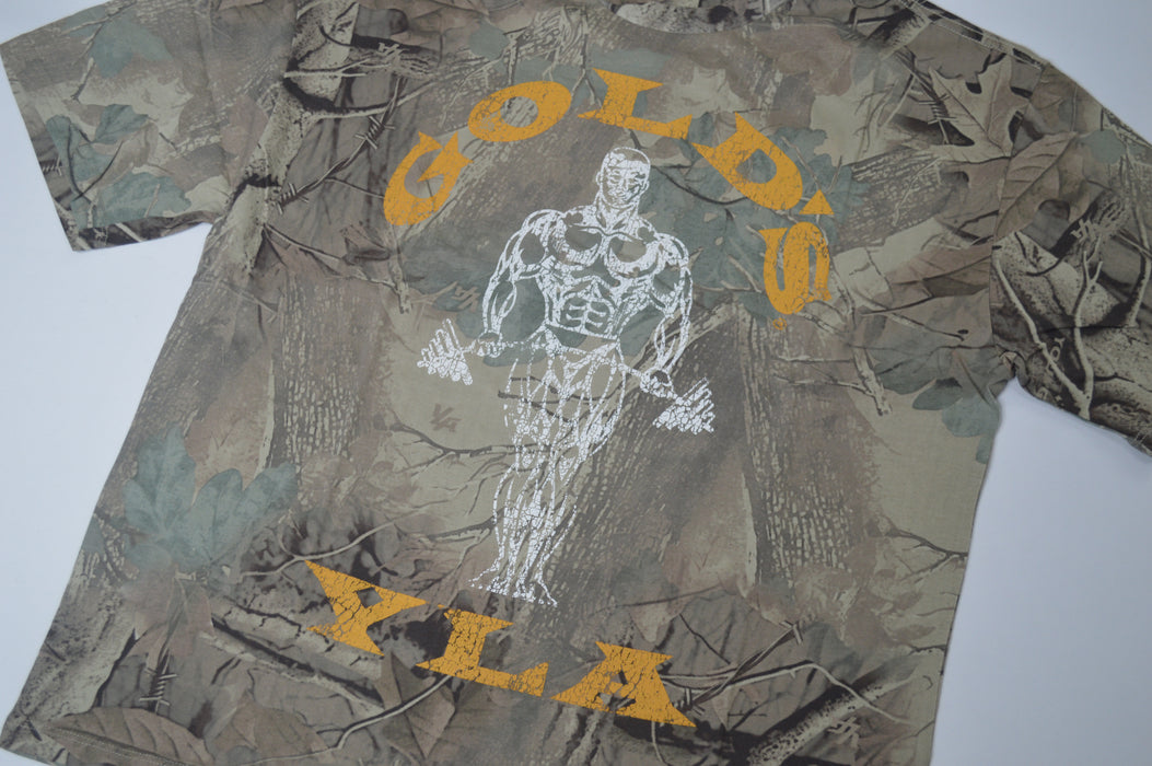 4213 GOLD'S IRON LEGACY ICON TEES BEIGE TREE CAMO