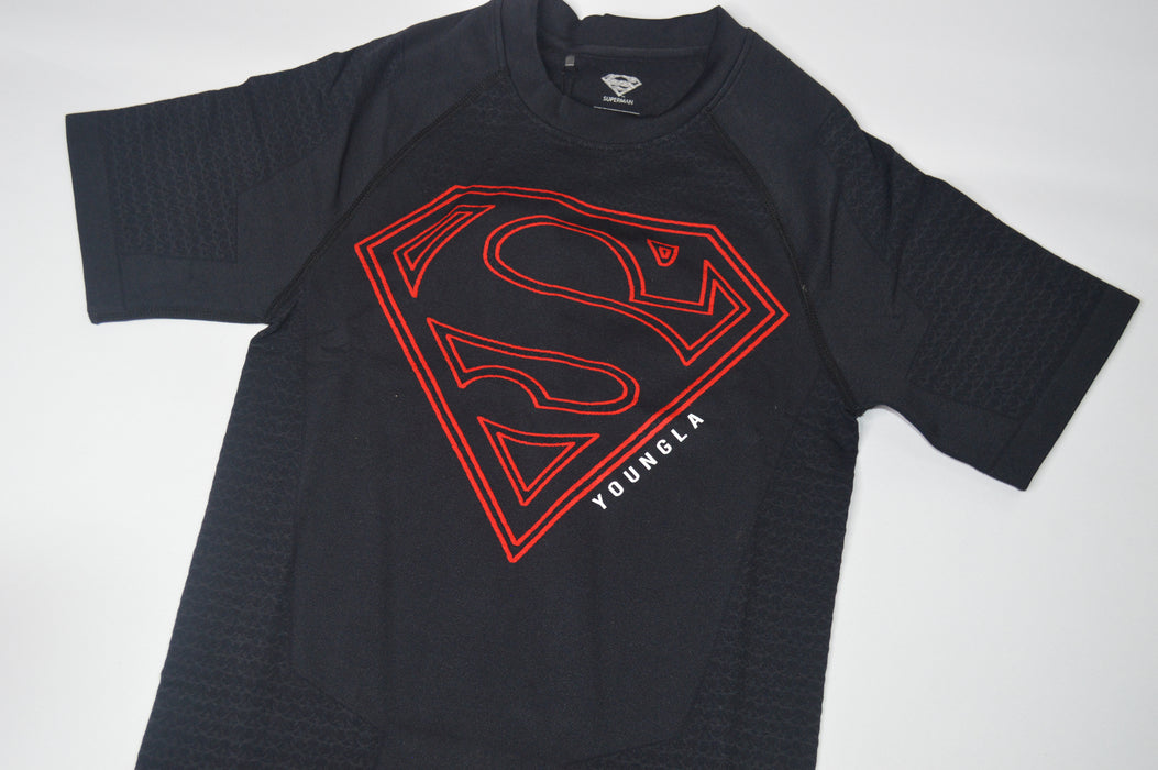 4117 - SUPERMAN COMPRESSION TEES RED/BLACK