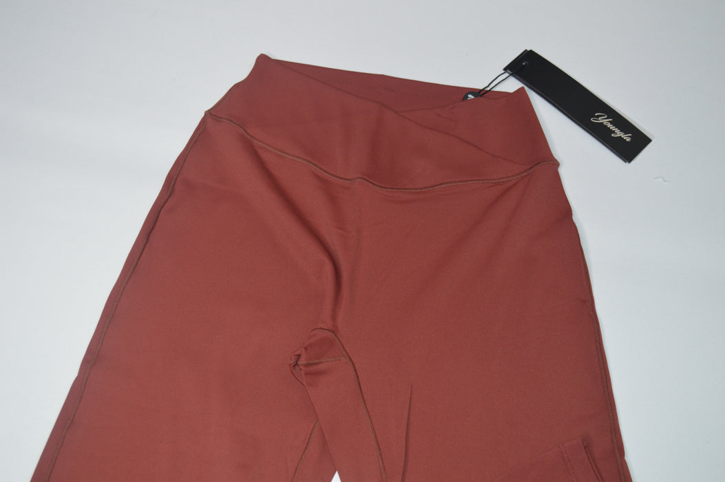 W215 - Vital Flare Leggings - Brick red