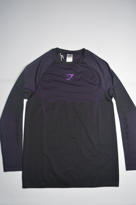 ONYX 5.0 SEAMLESS LONGSLEEVE T-SHIRT - BLACK/ATHLETIC PURPLE