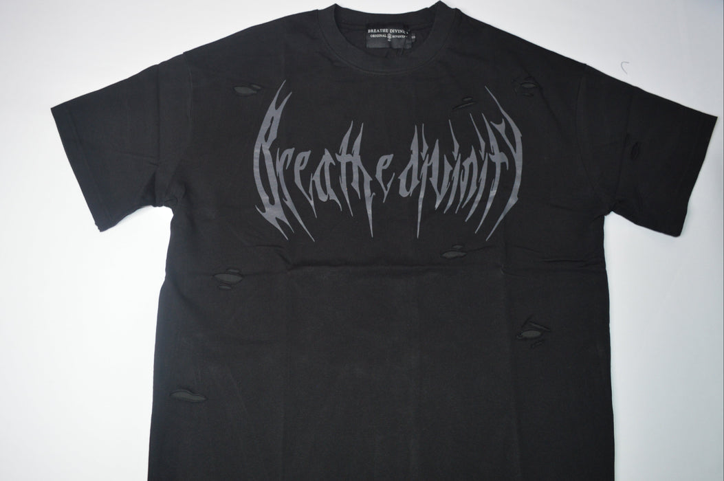 Destroyed Oversized T-shirt [DARKNESS]