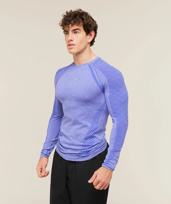 Devant Seamless Long Sleeve T-shirt - Amethyst
