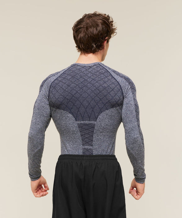 Devant Seamless Long Sleeve T-shirt - Heavy Blue